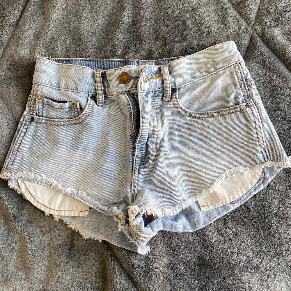 Light Blue Denim Shorts